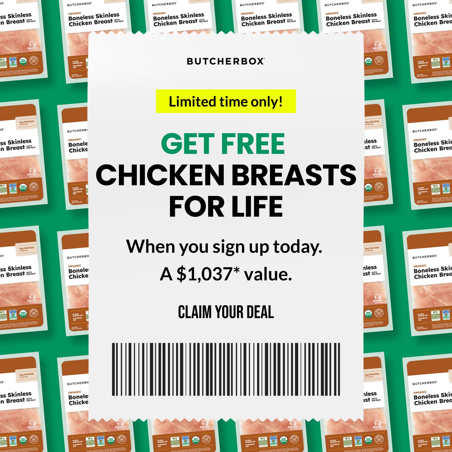 ButcherBox Facebook ad