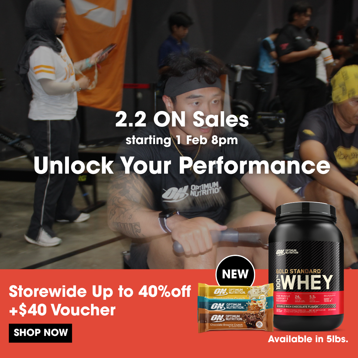 Optimum Nutrition Facebook ad