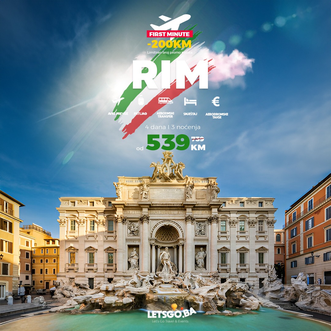 Let's Go Facebook ad: Avio - Rim 539KM First Minute -200KM