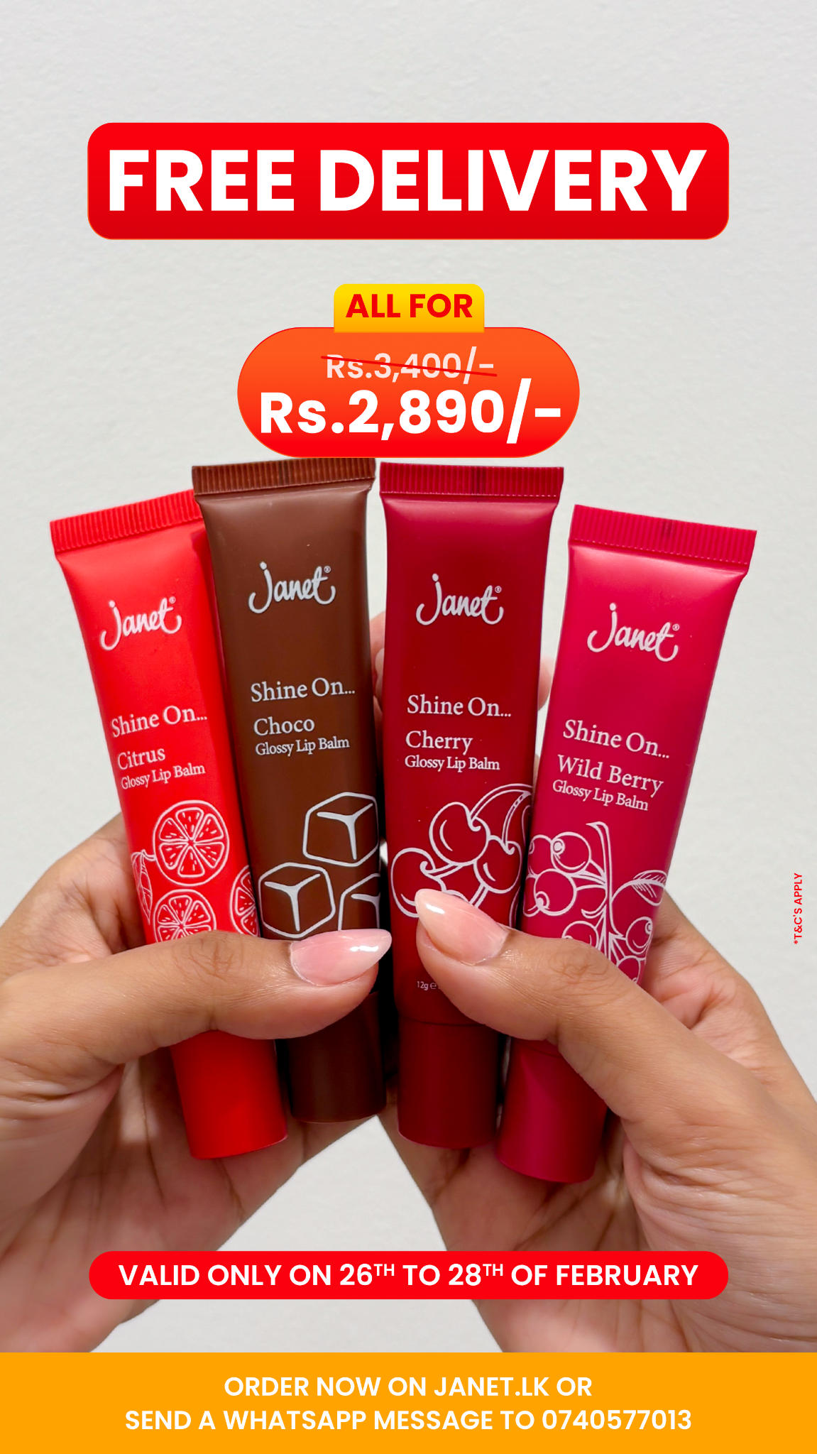 Janet ஸ்ரீ லங்கா Facebook ad: Get 15% Discount and Free Delivery on your…