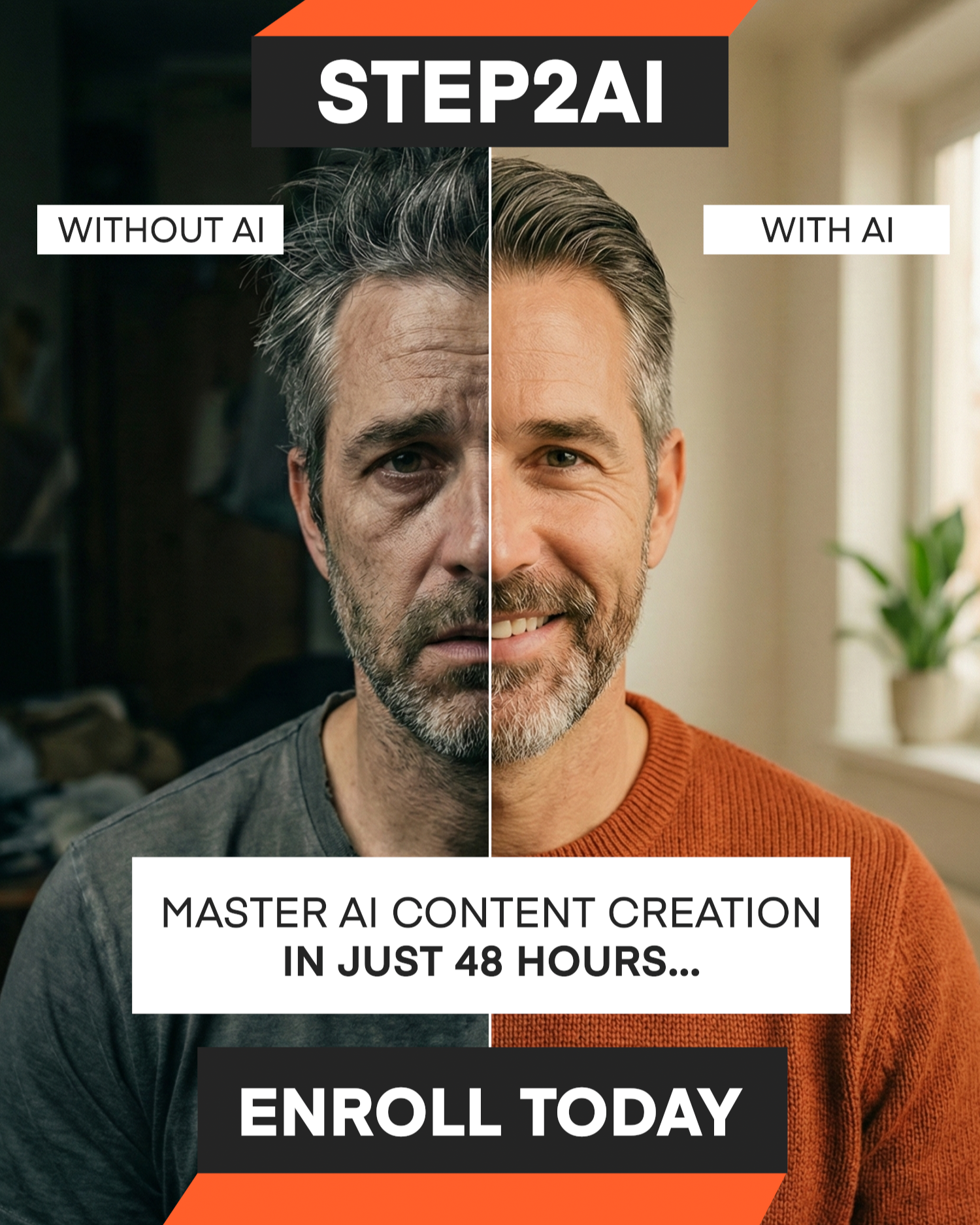 Steptwo.ai Facebook ad: Learn AI Filmmaking In Just 48 Hours