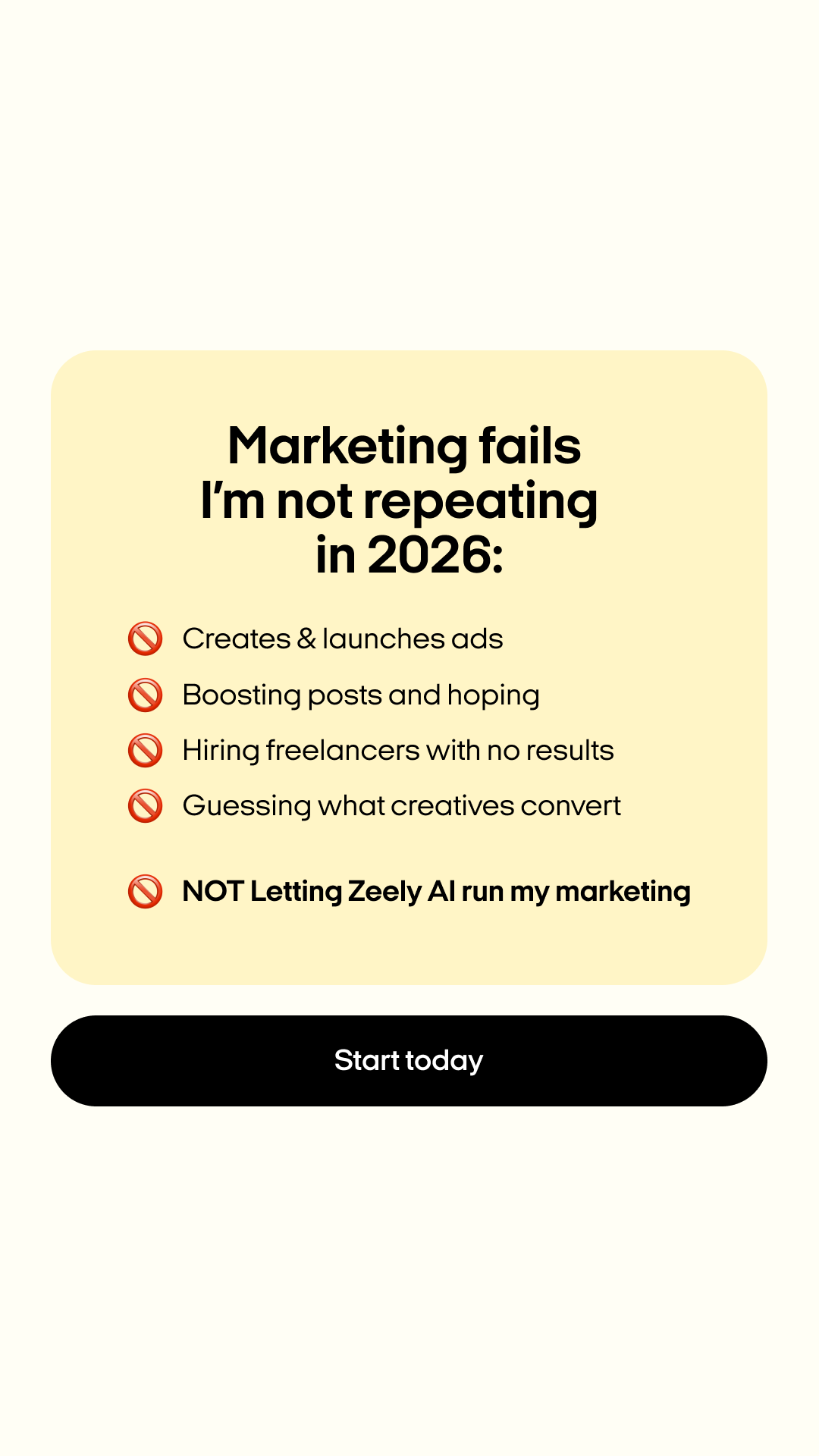 Zeely Facebook ad