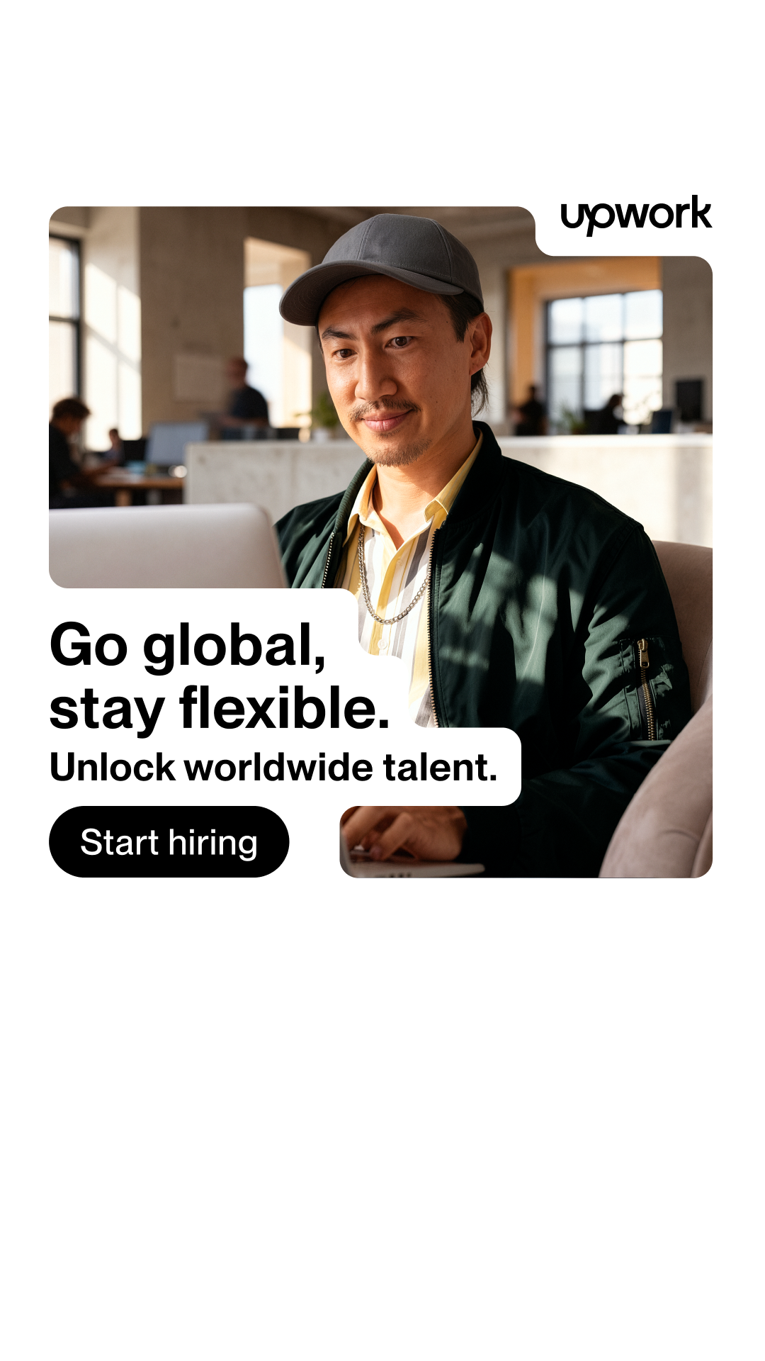 Upwork Facebook ad