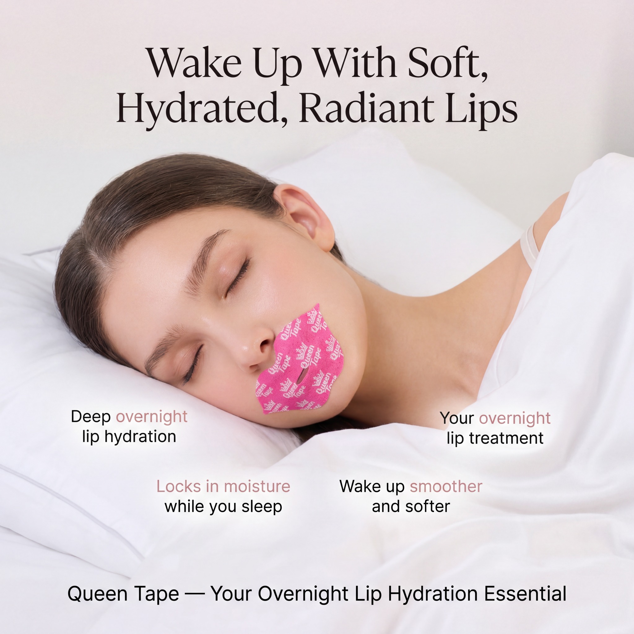 Queen Tape Facebook ad: The 2 in 1 Sleep & Beauty Upgrade