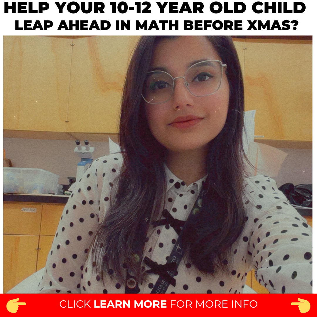 Naila Kanwal - Grade 5/6 Math Tutor Facebook ad: Is Your Child Falling Behind in Math?