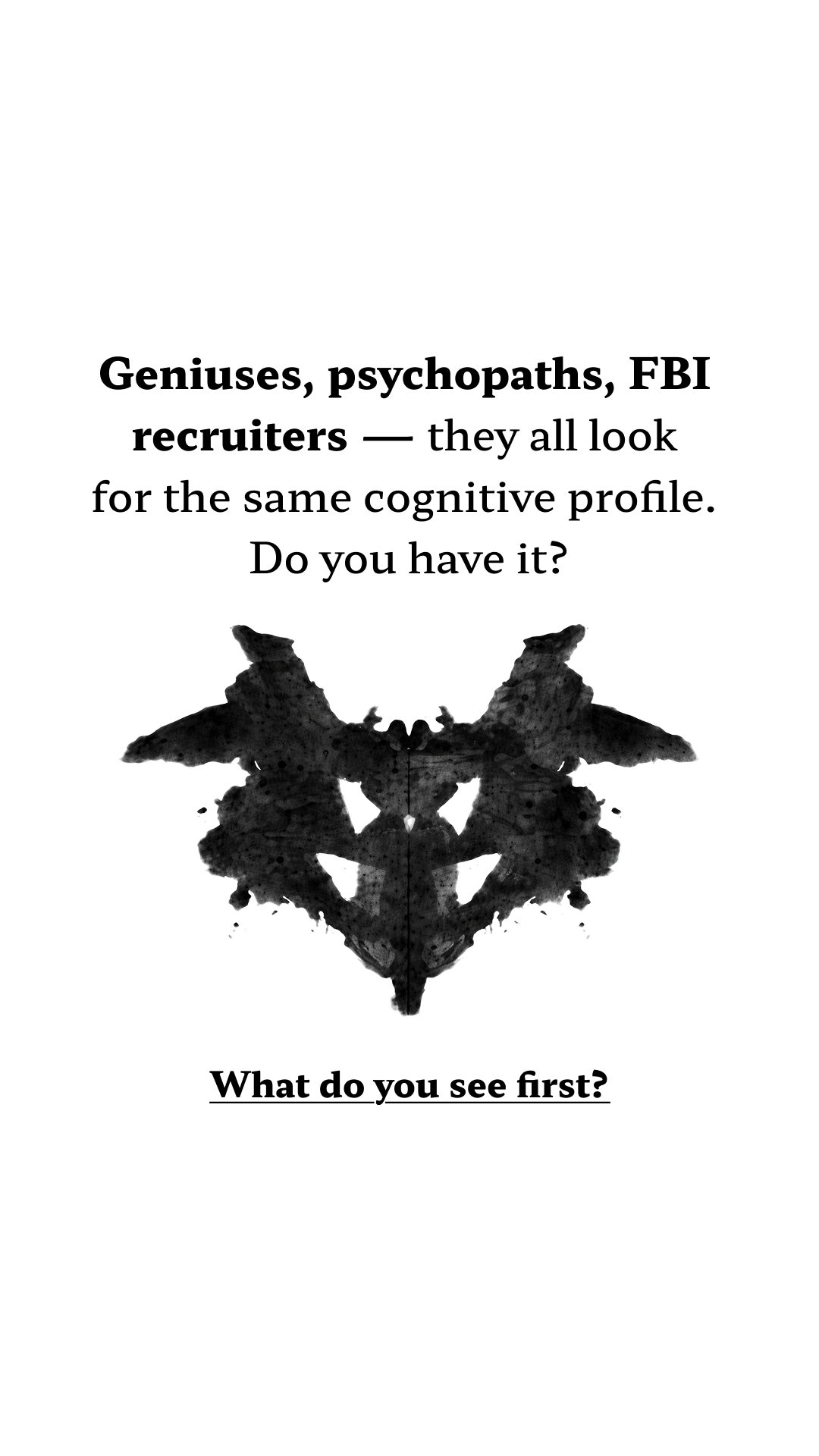Brain Health Check Facebook ad