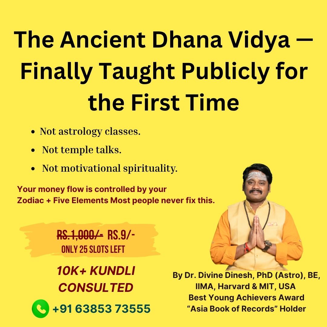 Divine Dinesh English Facebook ad: Your Birth Chart Is Blocking Your Wealth