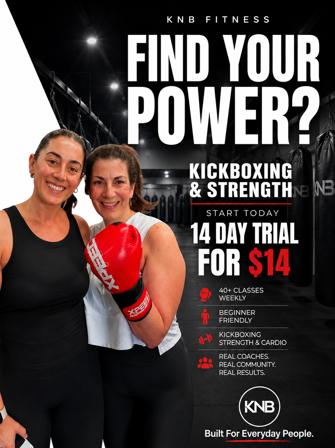 Kick N' Box Fitness Studio Facebook ad