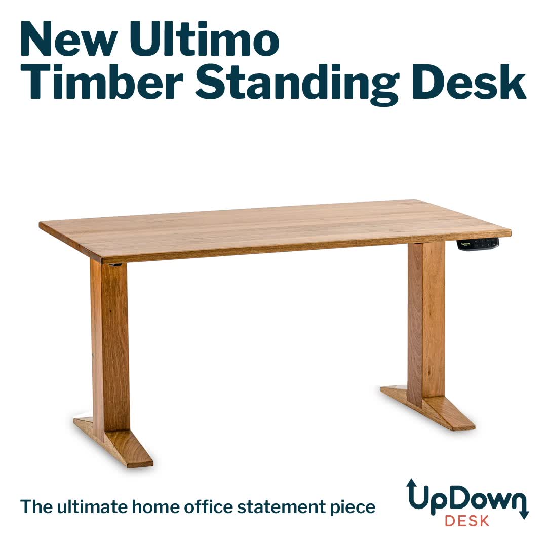 UpDown Desk Facebook ad: The ultimate home office statement piece
