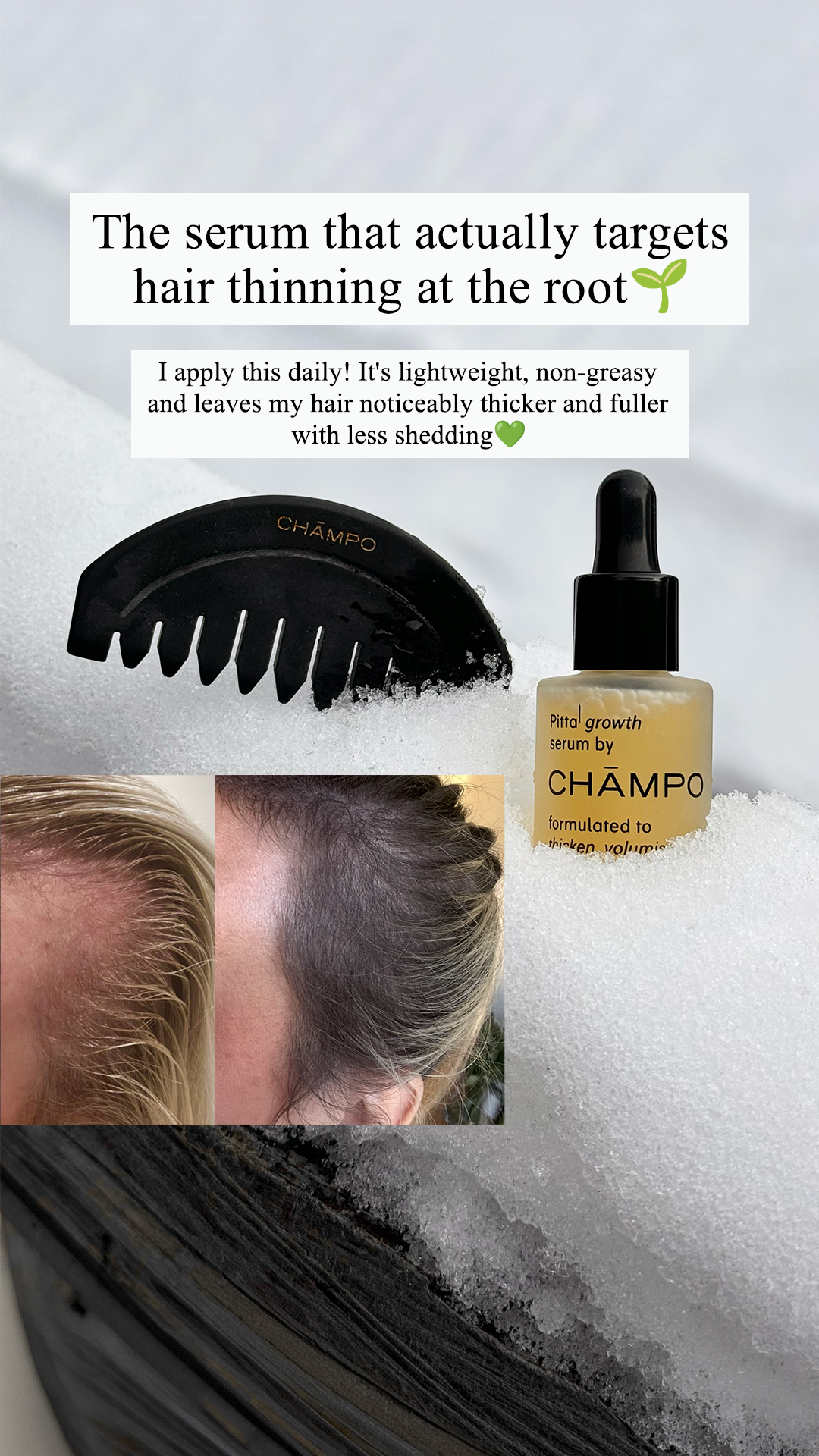 Chāmpo Haircare Facebook ad