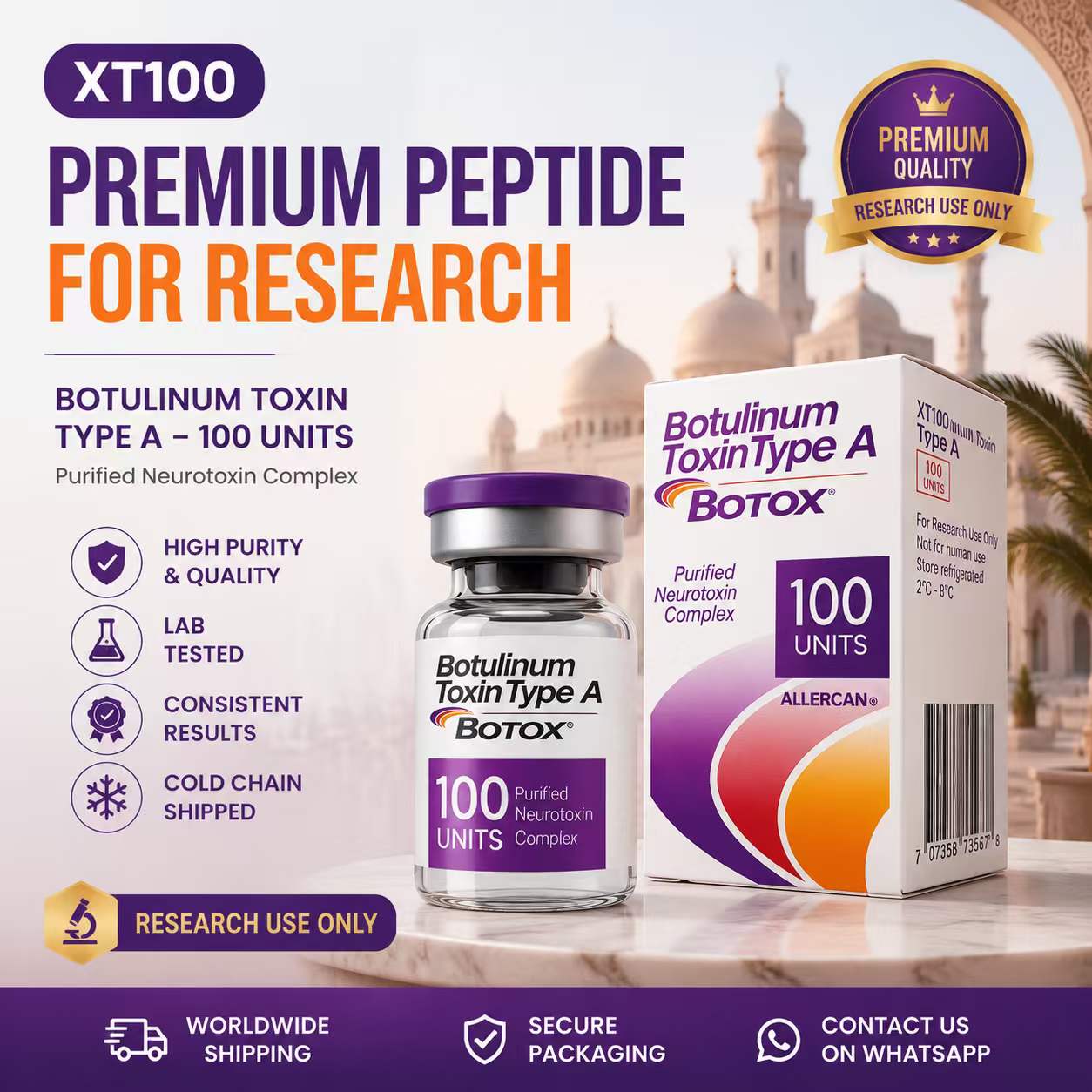 Universal Crush Facebook ad: Are you sourcing high purity research peptides for…