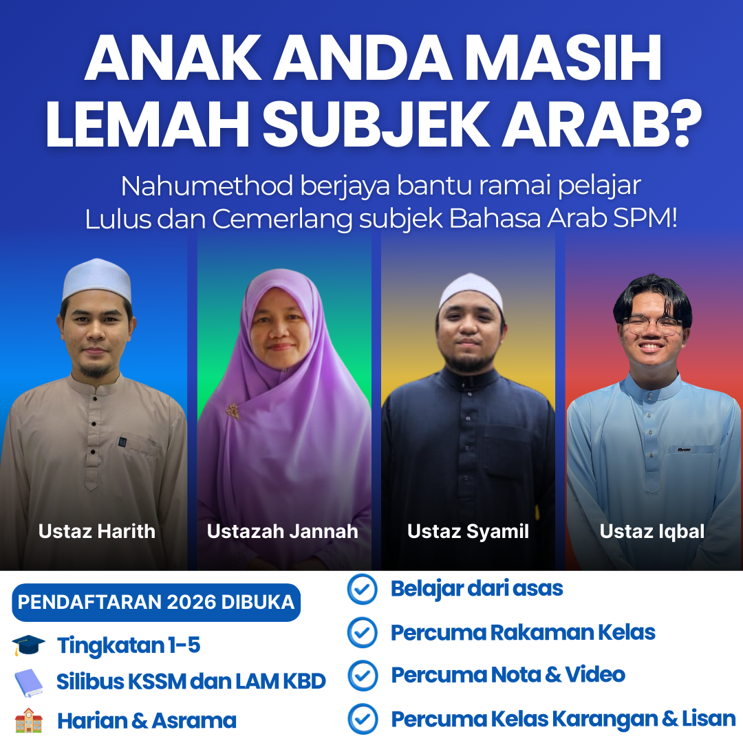 Kelas Bahasa Arab Nahumethod Facebook ad: Chat with us