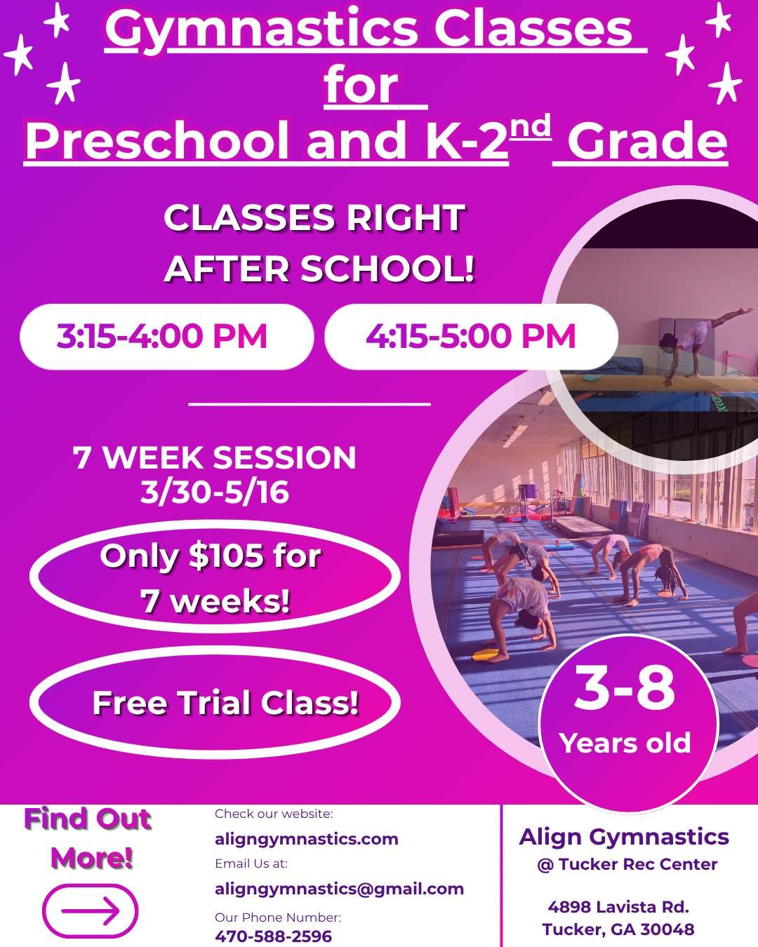 Align Gymnastics Facebook ad: Home | Align Gymnastics