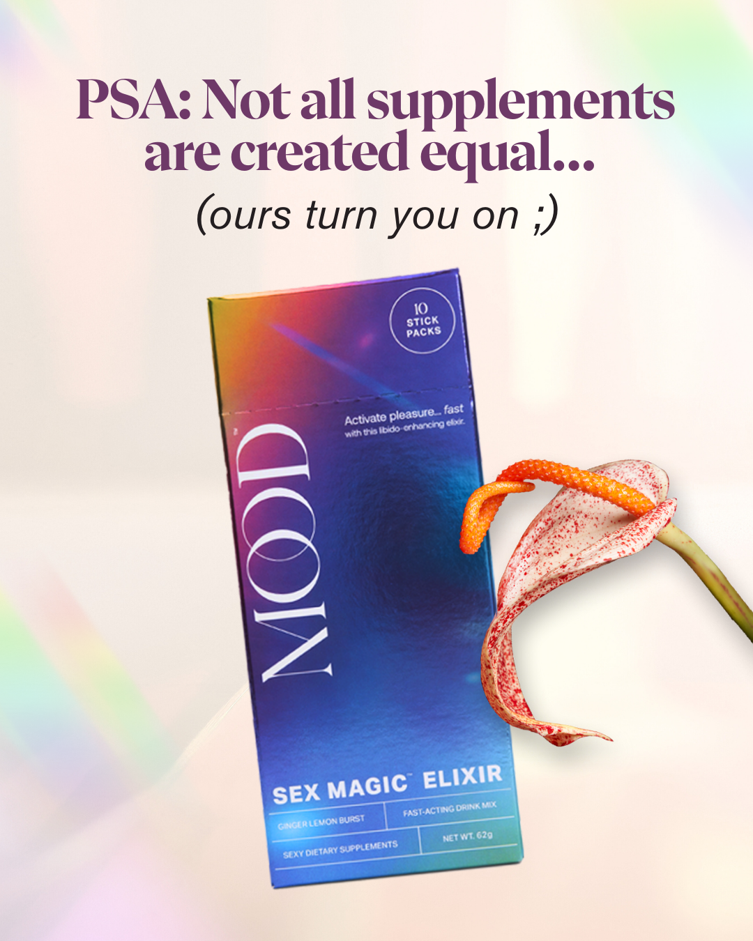 MOOD Sexy Plant-Activated Supplements Facebook ad