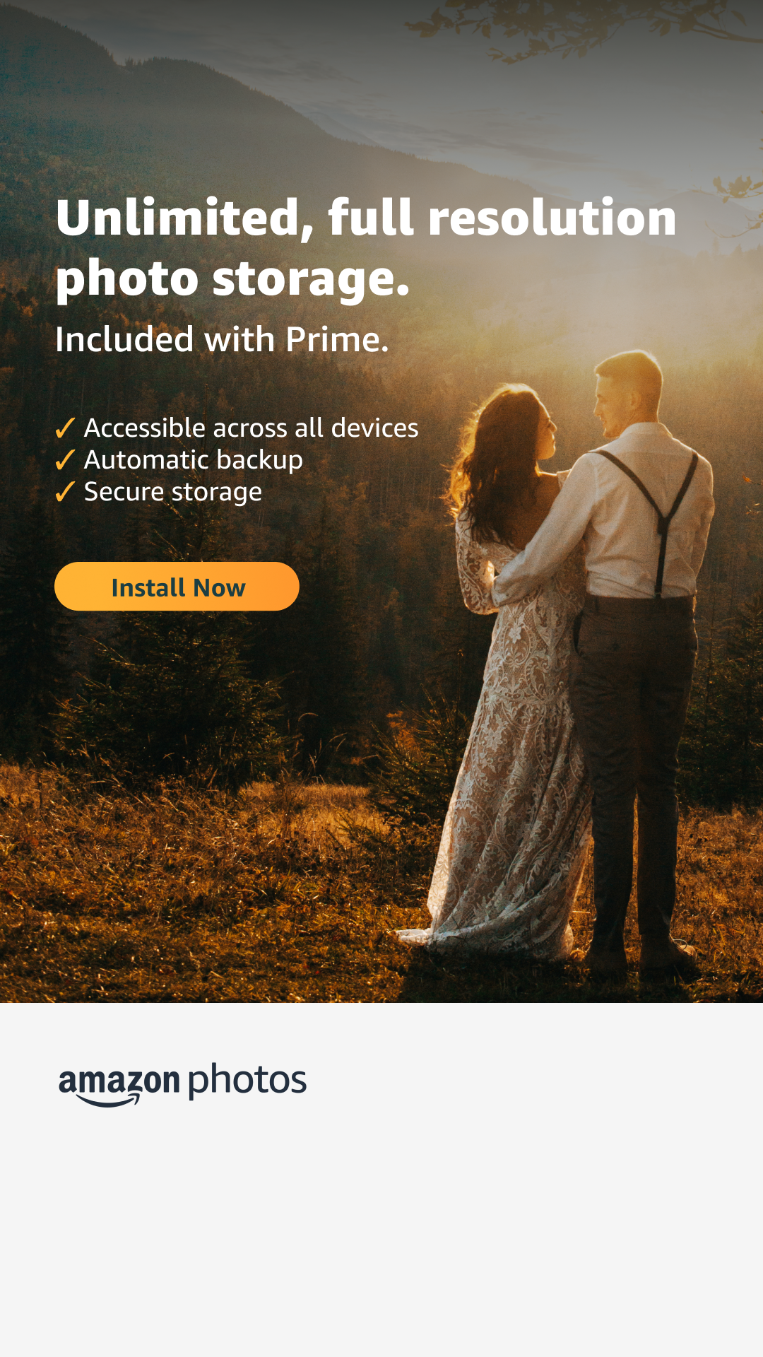 Amazon Photos Facebook ad
