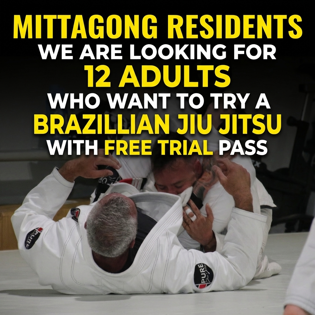 Pure Jiu Jitsu Southern Highlands Facebook ad: FREE BJJ Class For ADULTS