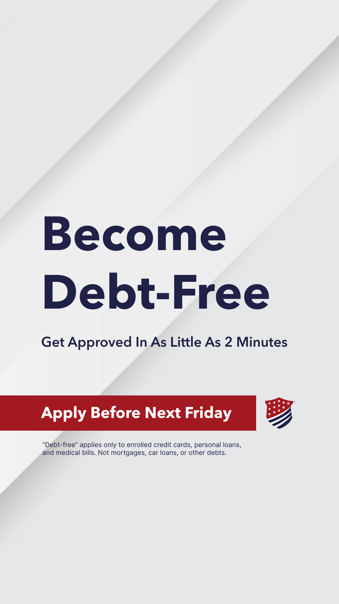 National Debt Relief Facebook ad