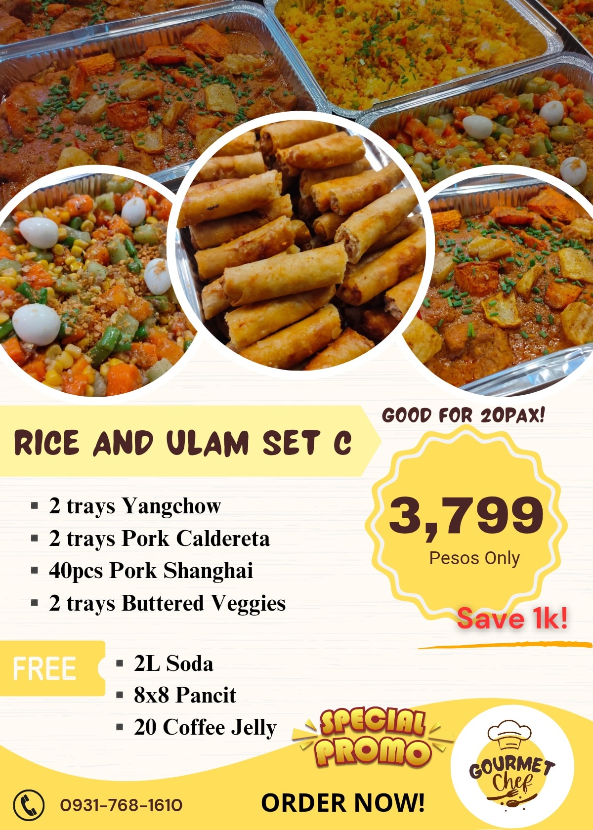 Gourmet Chef Facebook ad: Make your next gathering extra special with our…