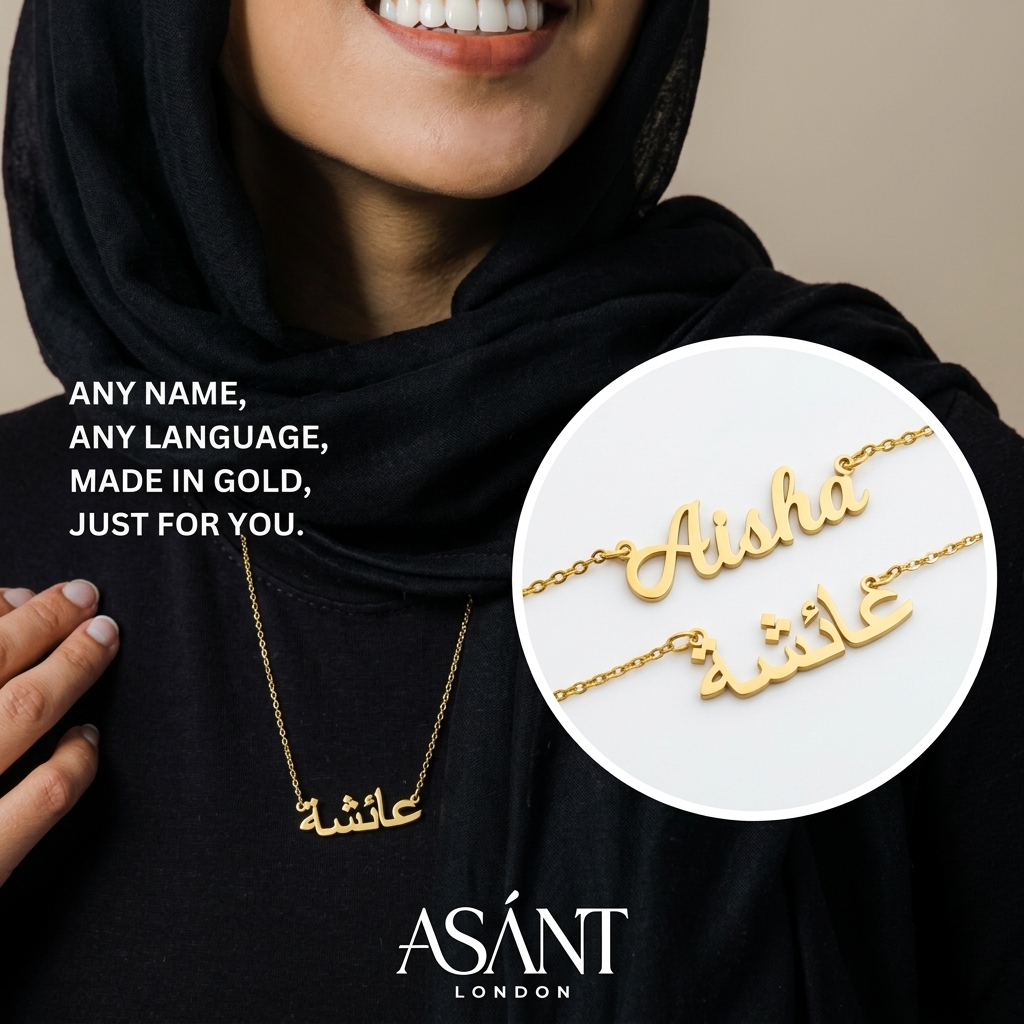ASÁNT London Facebook ad: Crafted using real 18k gold, non-tarnish & hypoallergenic →