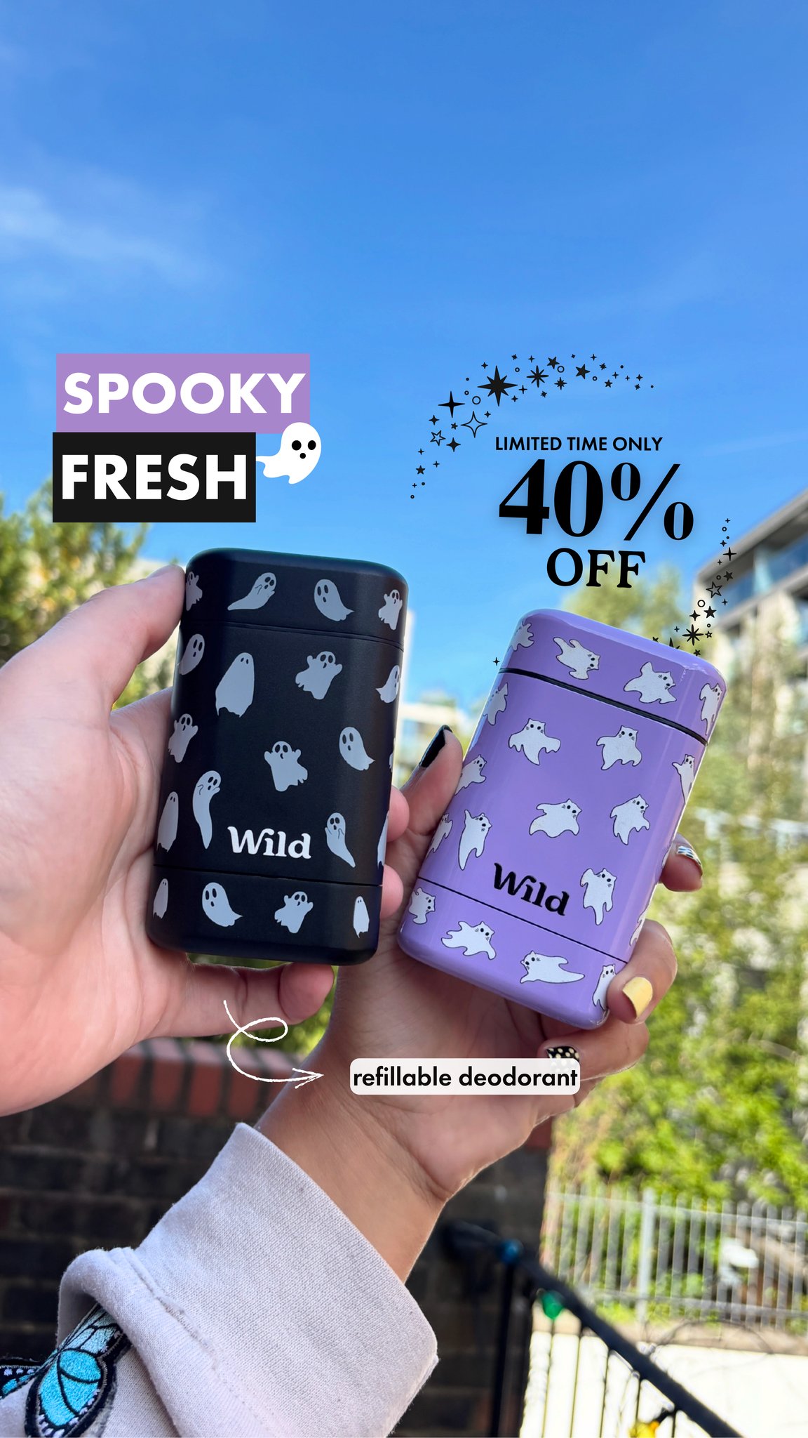 Wild Facebook ad: Get 40% off our Summerween sale!