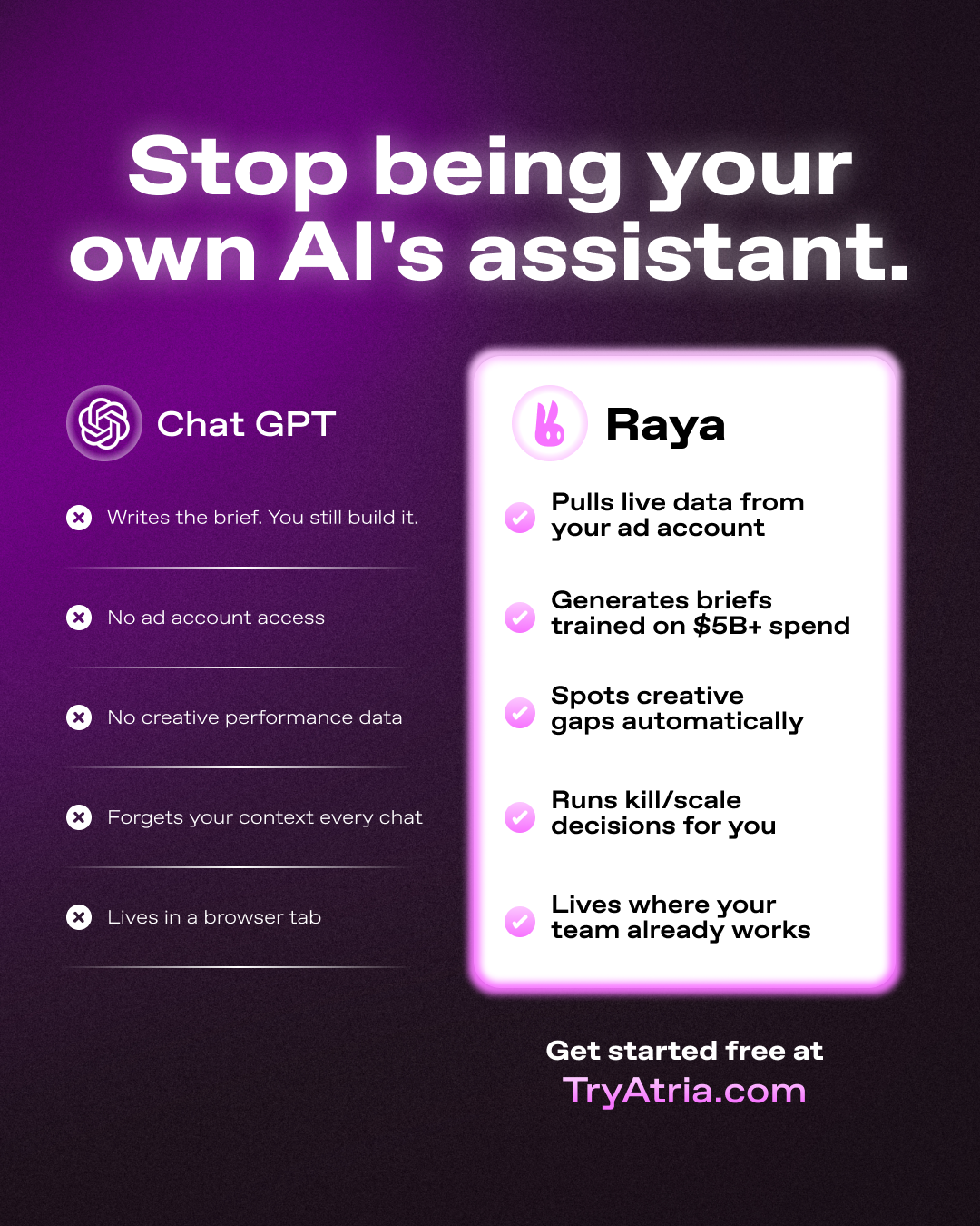 Atria AI Facebook ad