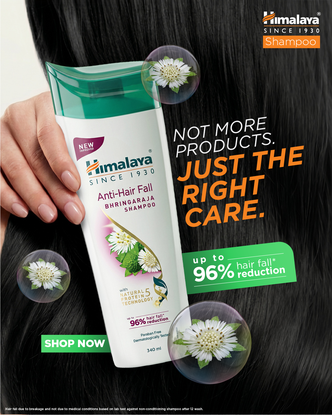 Himalaya Hair Care Facebook ad: Skip the 10-step hair routine