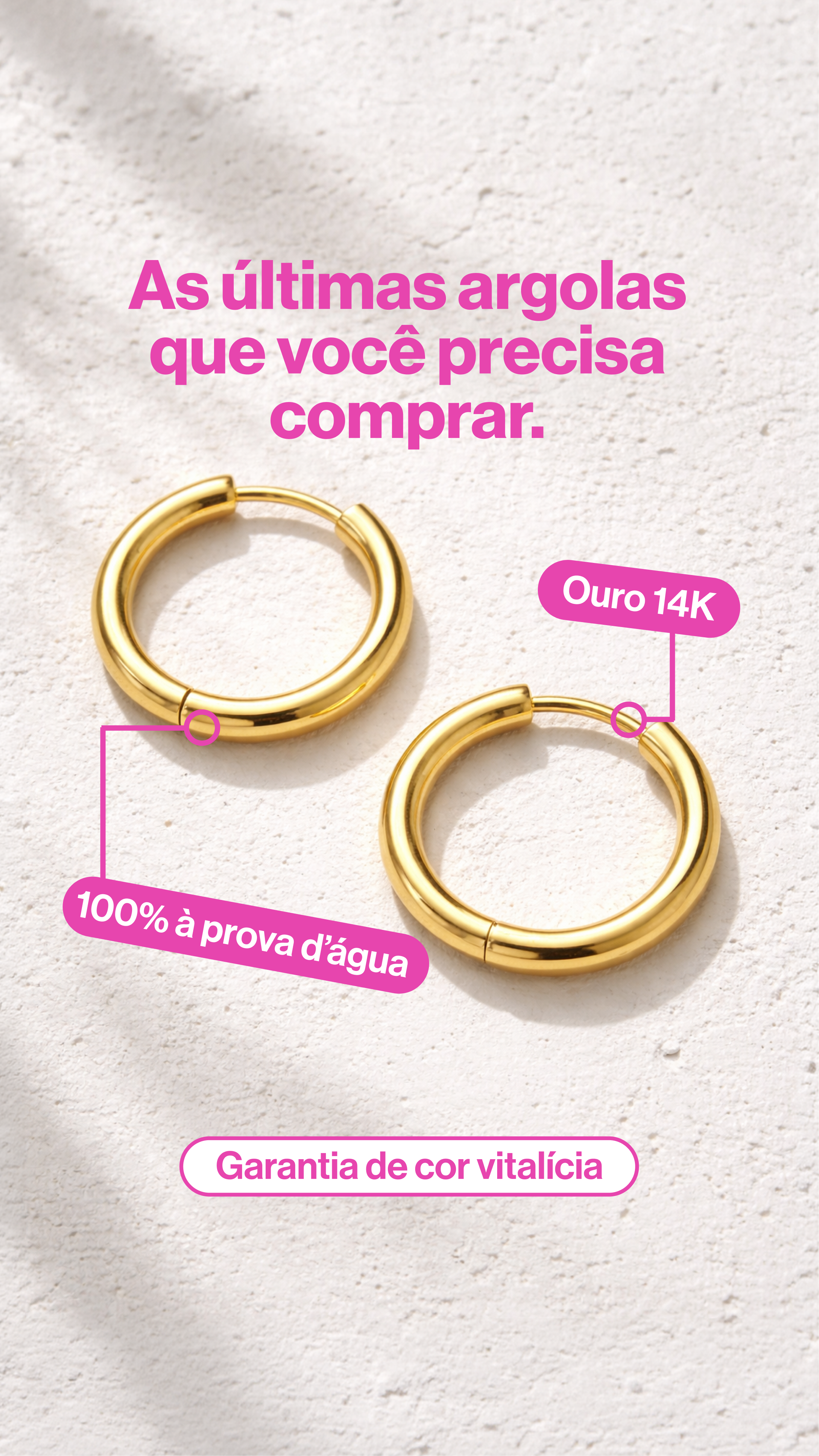 Hey Harper Facebook ad: Brincos à prova d'água