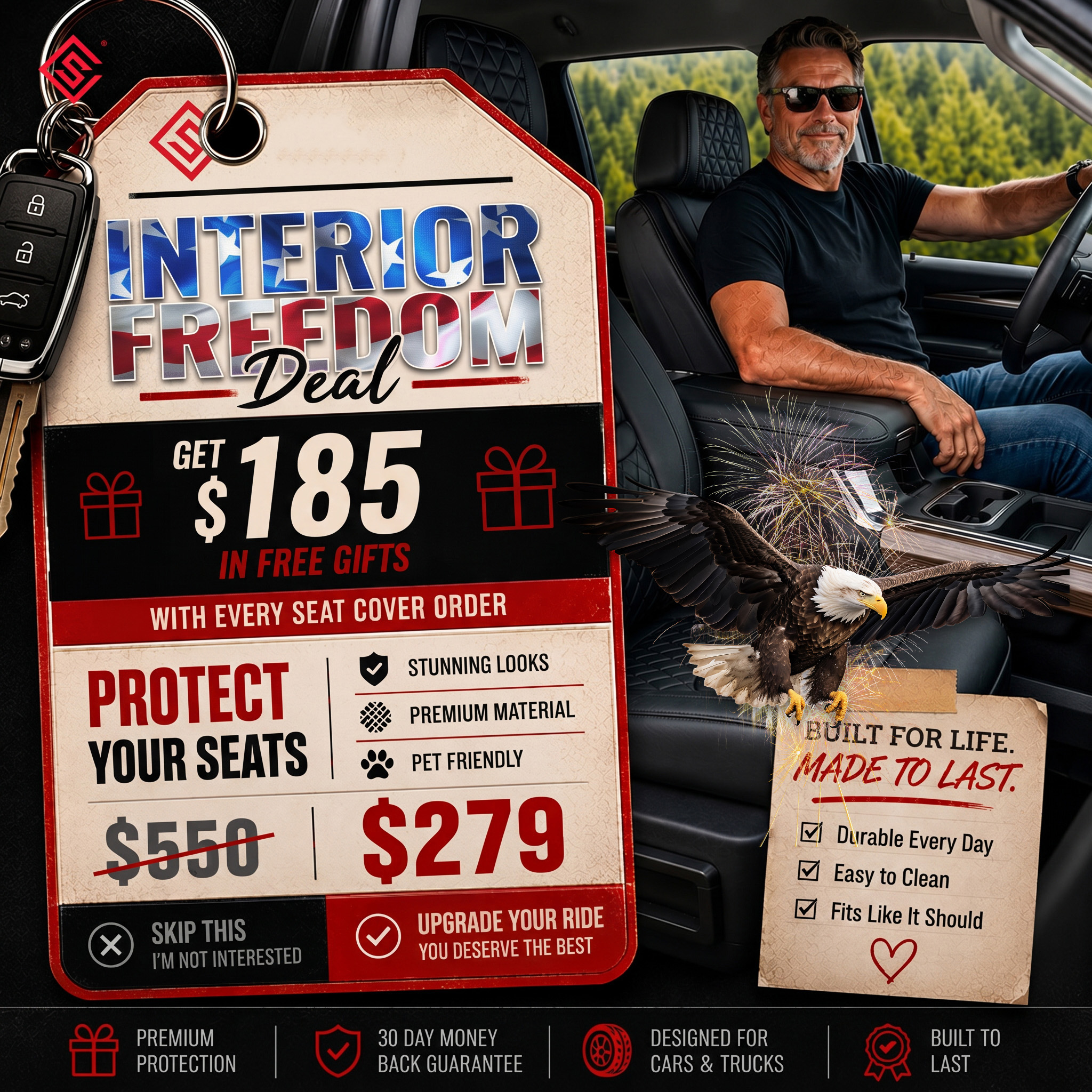 Seat Cover Solutions Facebook ad