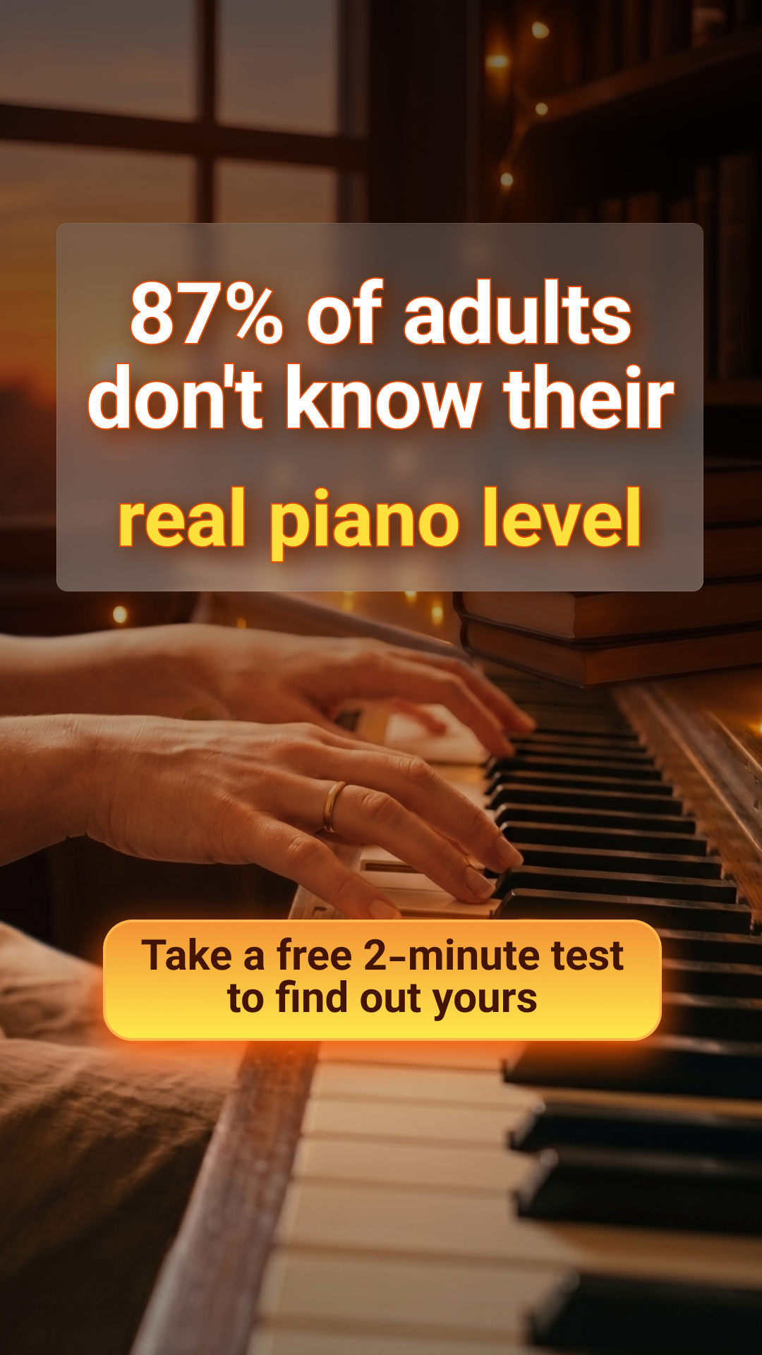 Piano in 15 Minutes a Day Facebook ad from May 10, 2026