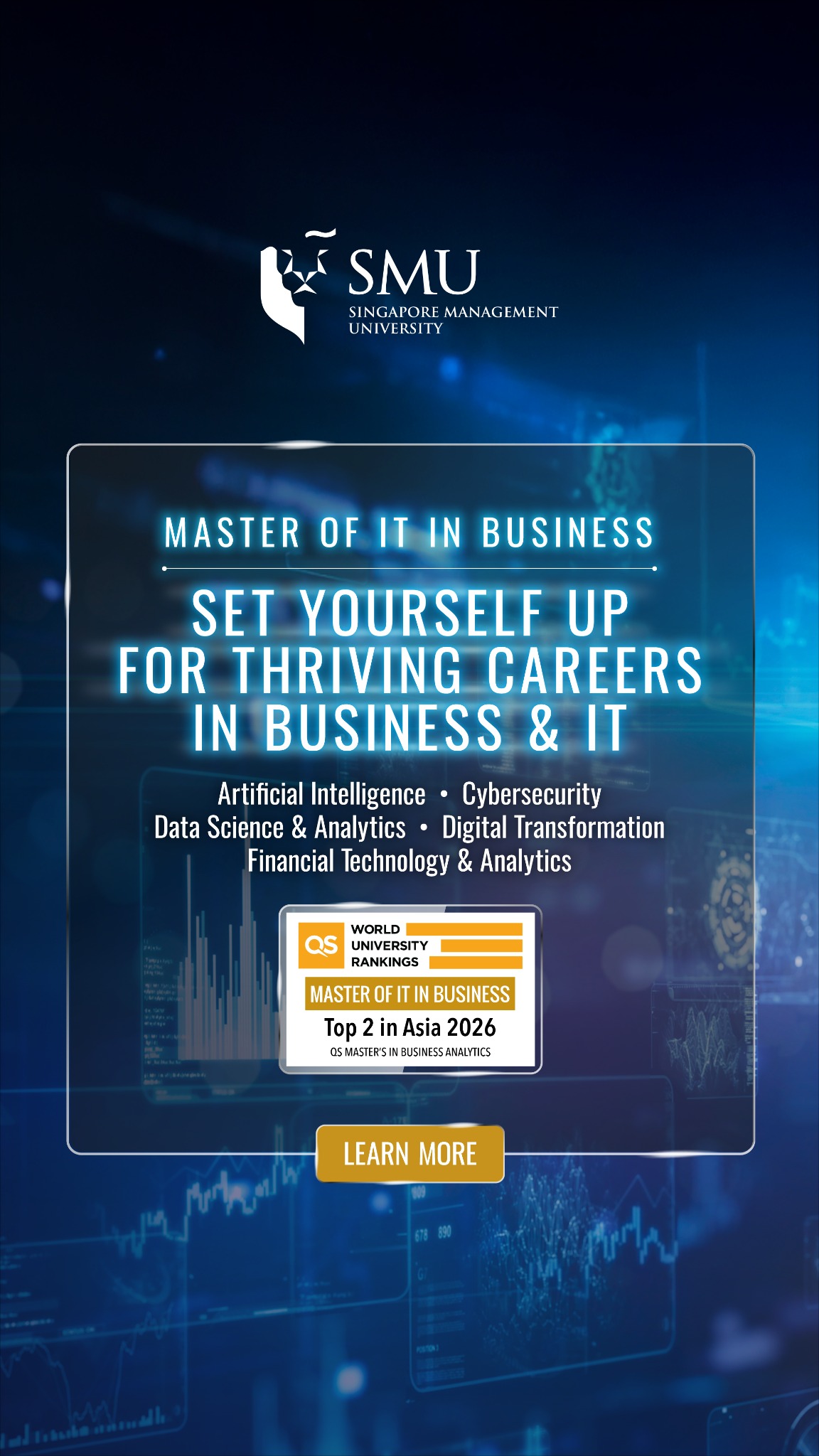 SMU Master of Information Technology in Business - MITB Facebook ad