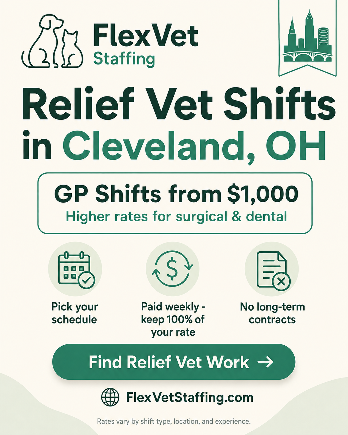 Flex Vet Staffing Facebook ad