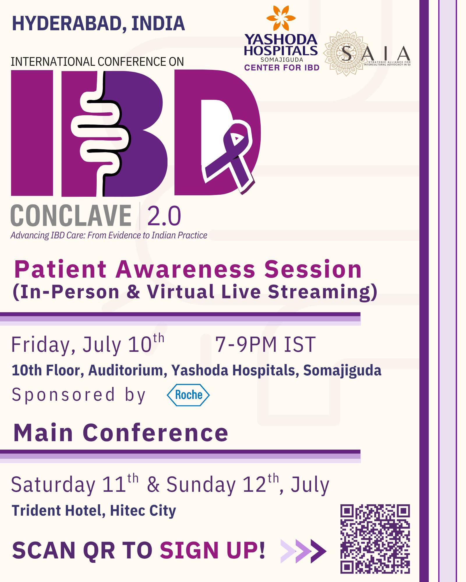 Strategic Alliance for Intercultural Advocacy - SAIA Facebook ad: IBD Conclave 2.0: Patient Awareness Session