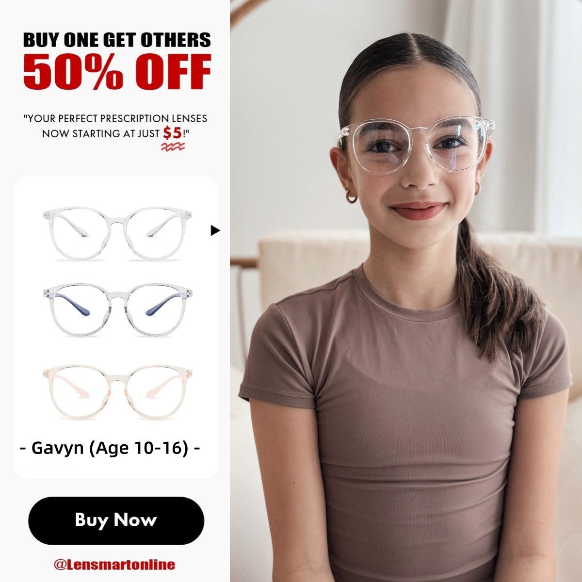 Lensmart Facebook ad
