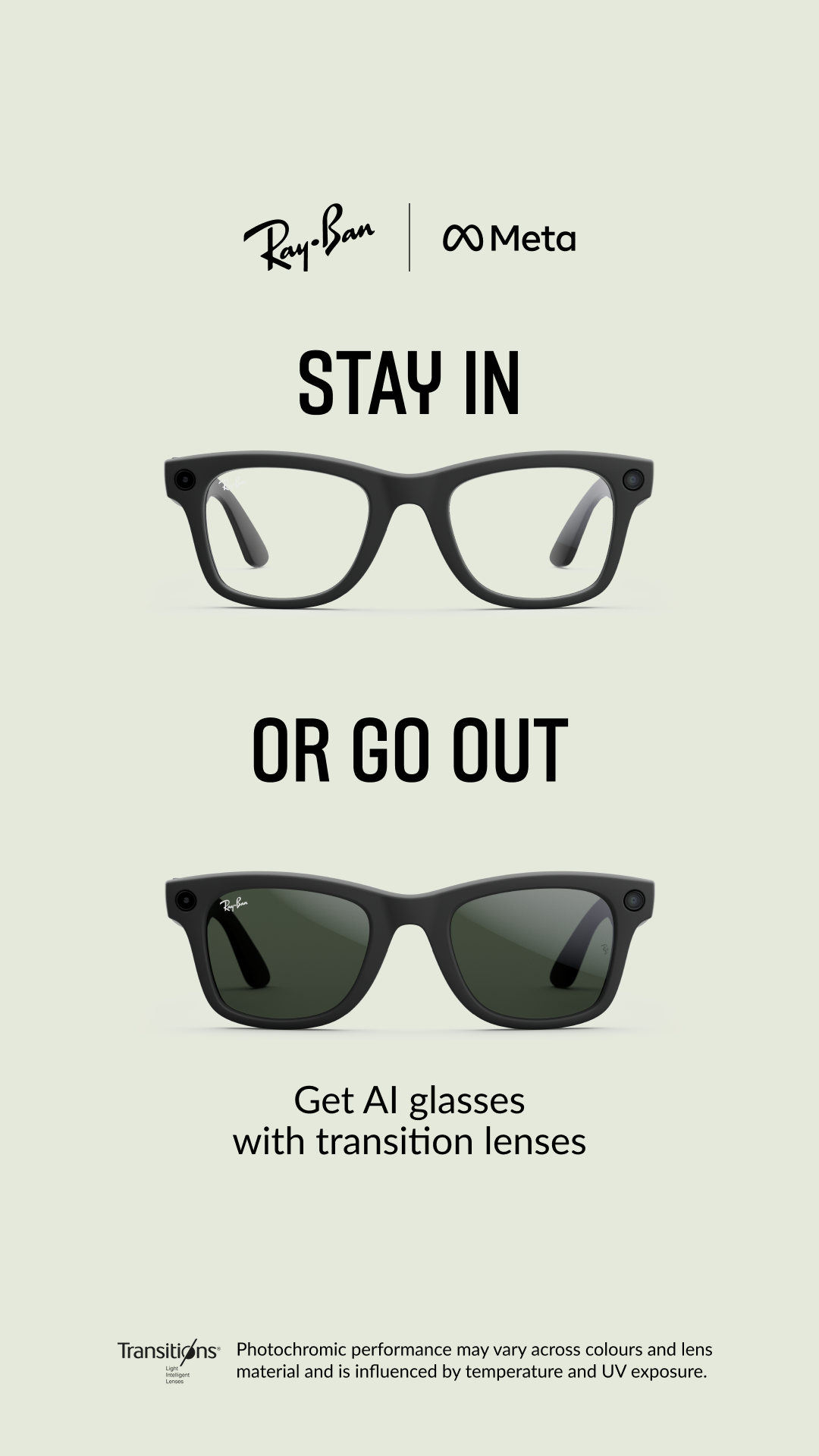 Ray-Ban Meta Facebook ad
