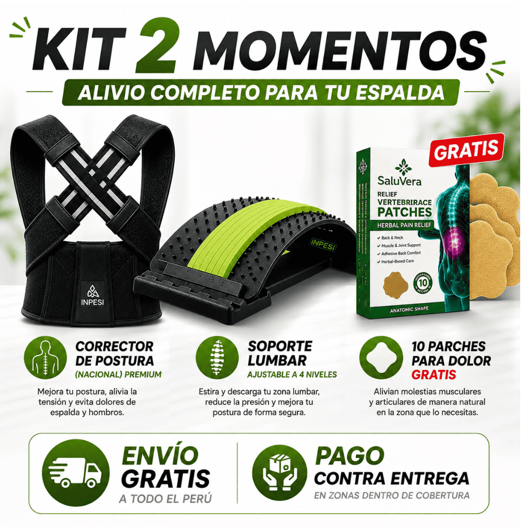 Amatistaa Facebook ad: KIT 2 MOMENTOS (CORRECTOR DE POSTURA, SOPORTE LUMBAR, 10…