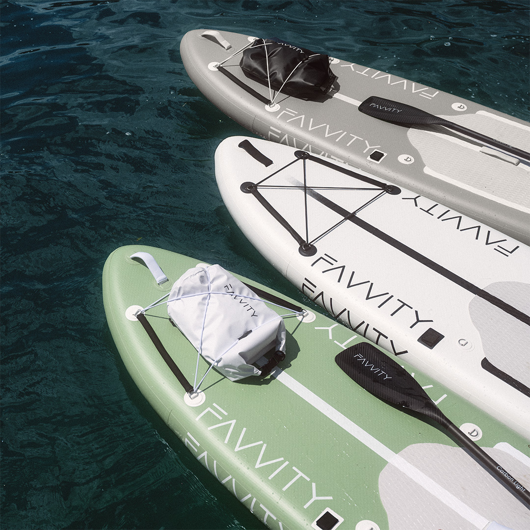 Favvity Facebook ad: Favvity SUP Board, Performance, die dich auf dem Wasser…