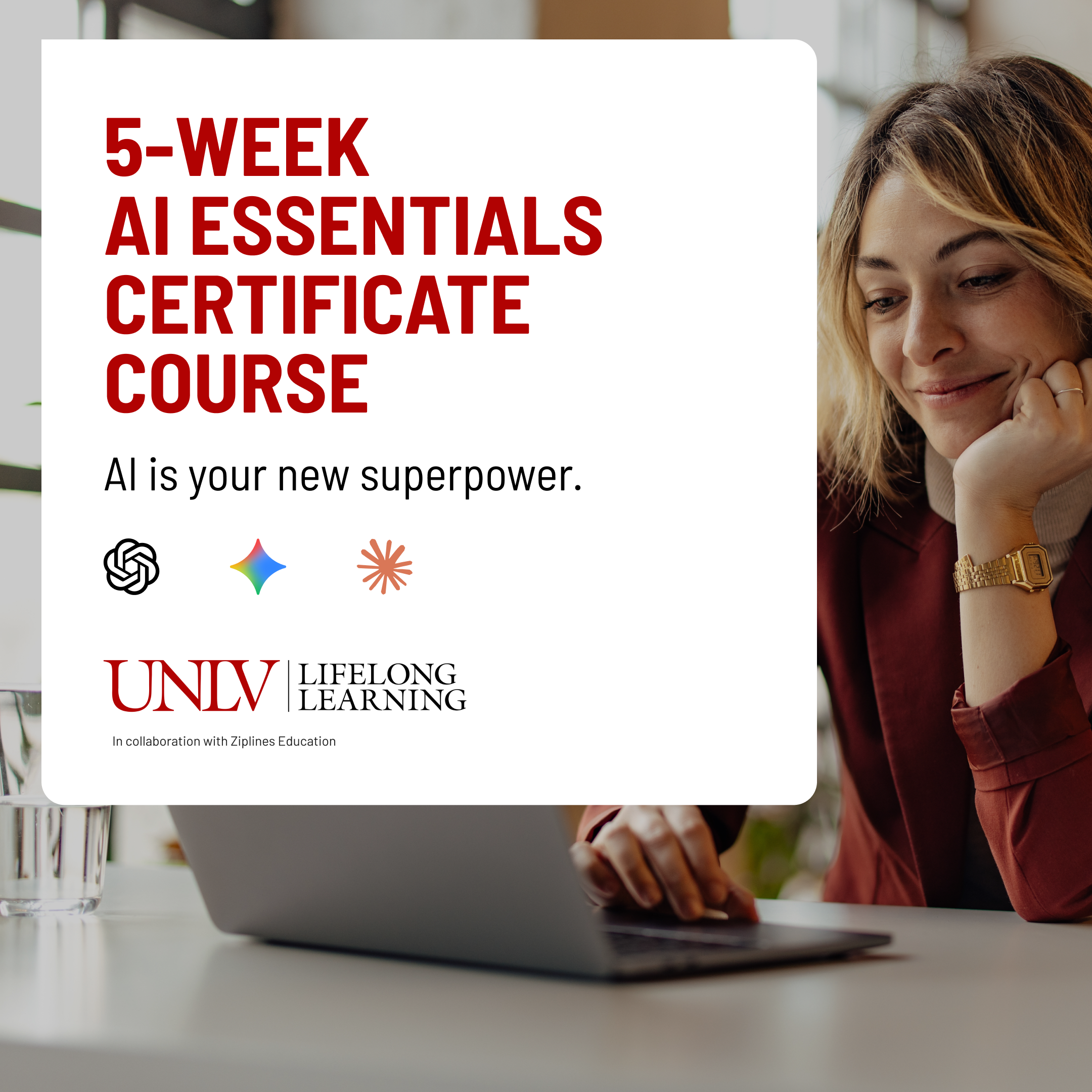 UNLV Lifelong Learning Facebook ad
