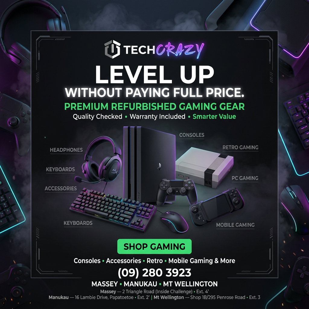 TechCrazy NZ Facebook ad from Aug 18, 2026