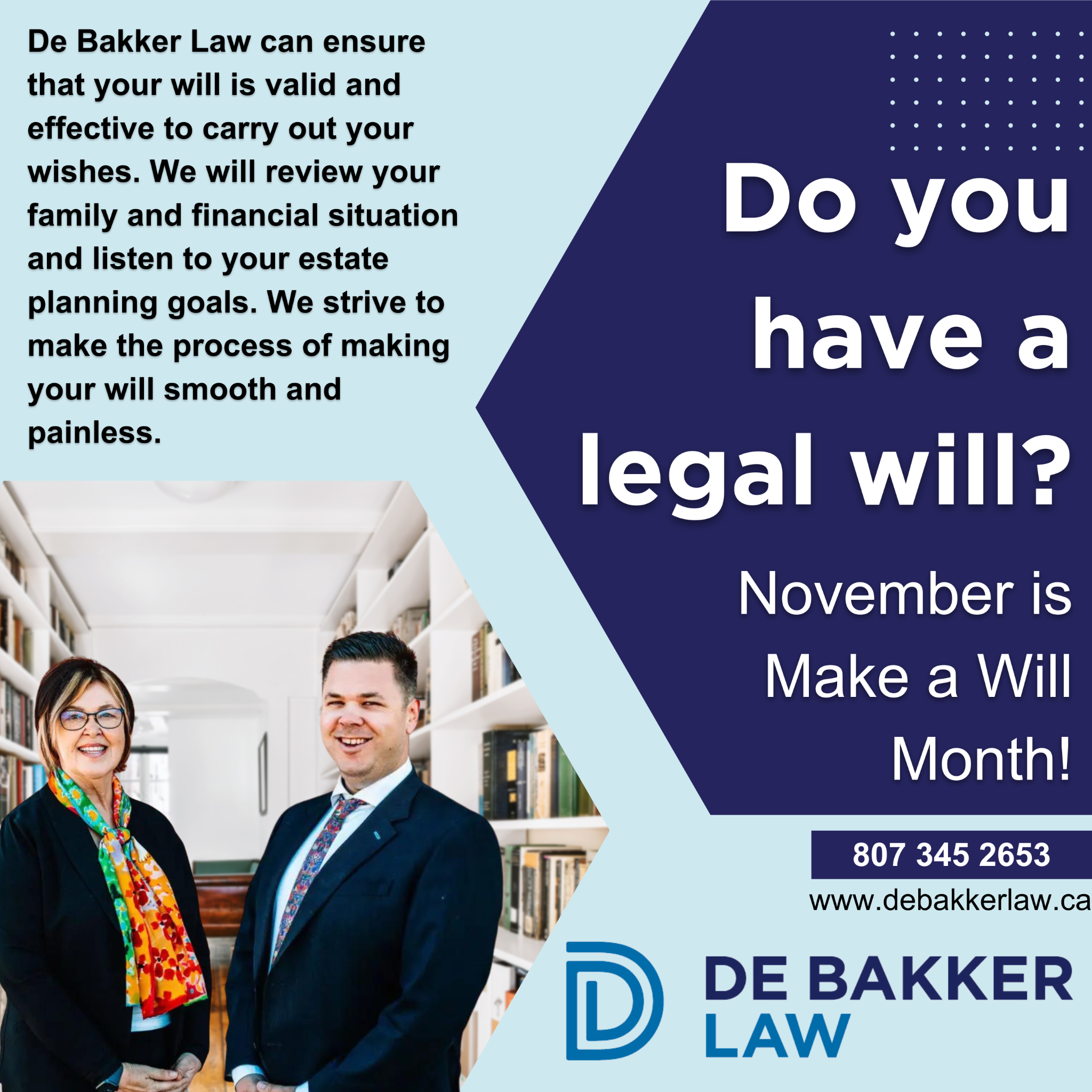 De Bakker & de Bakker - Lawyers Facebook ad from Mar 5, 2025