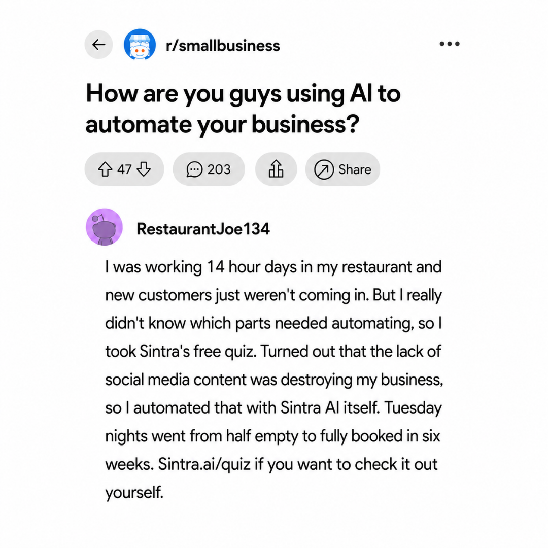 sintra.ai Facebook ad