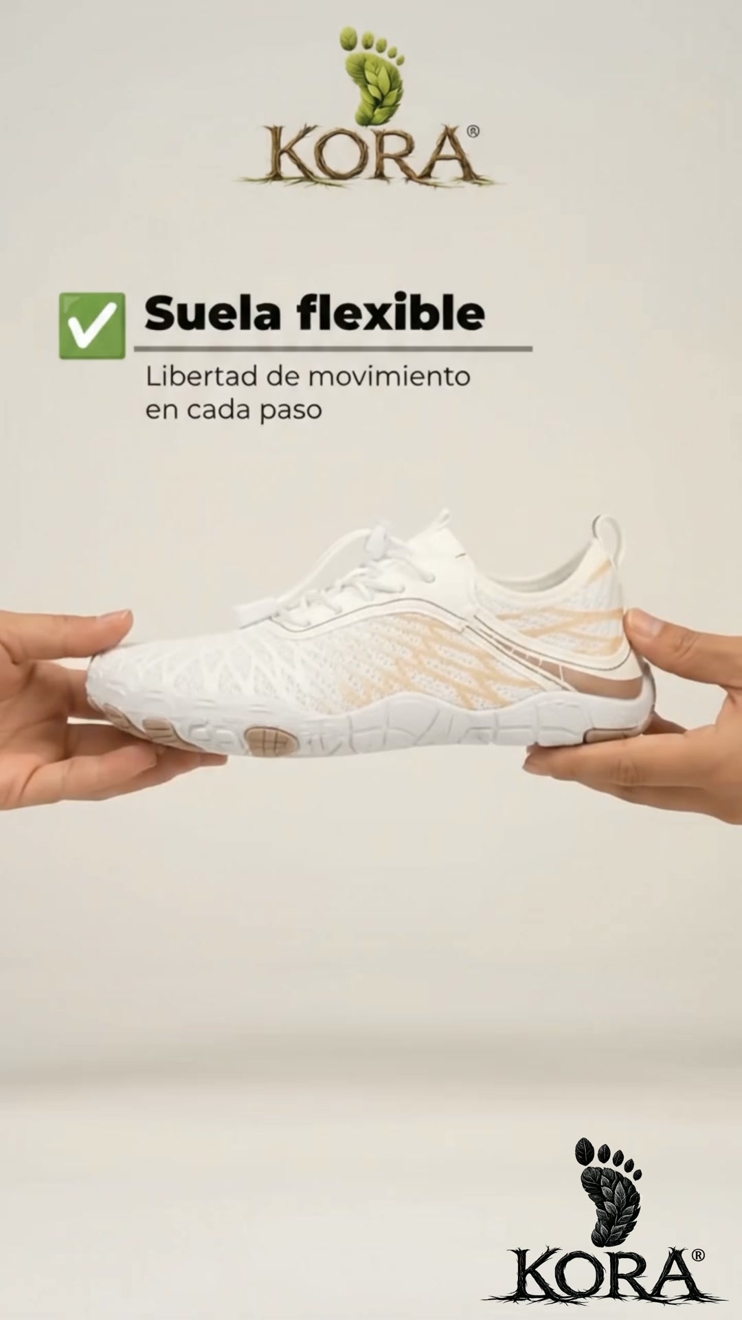 Kora Barefoot Facebook ad: LIBERA TUS PIES