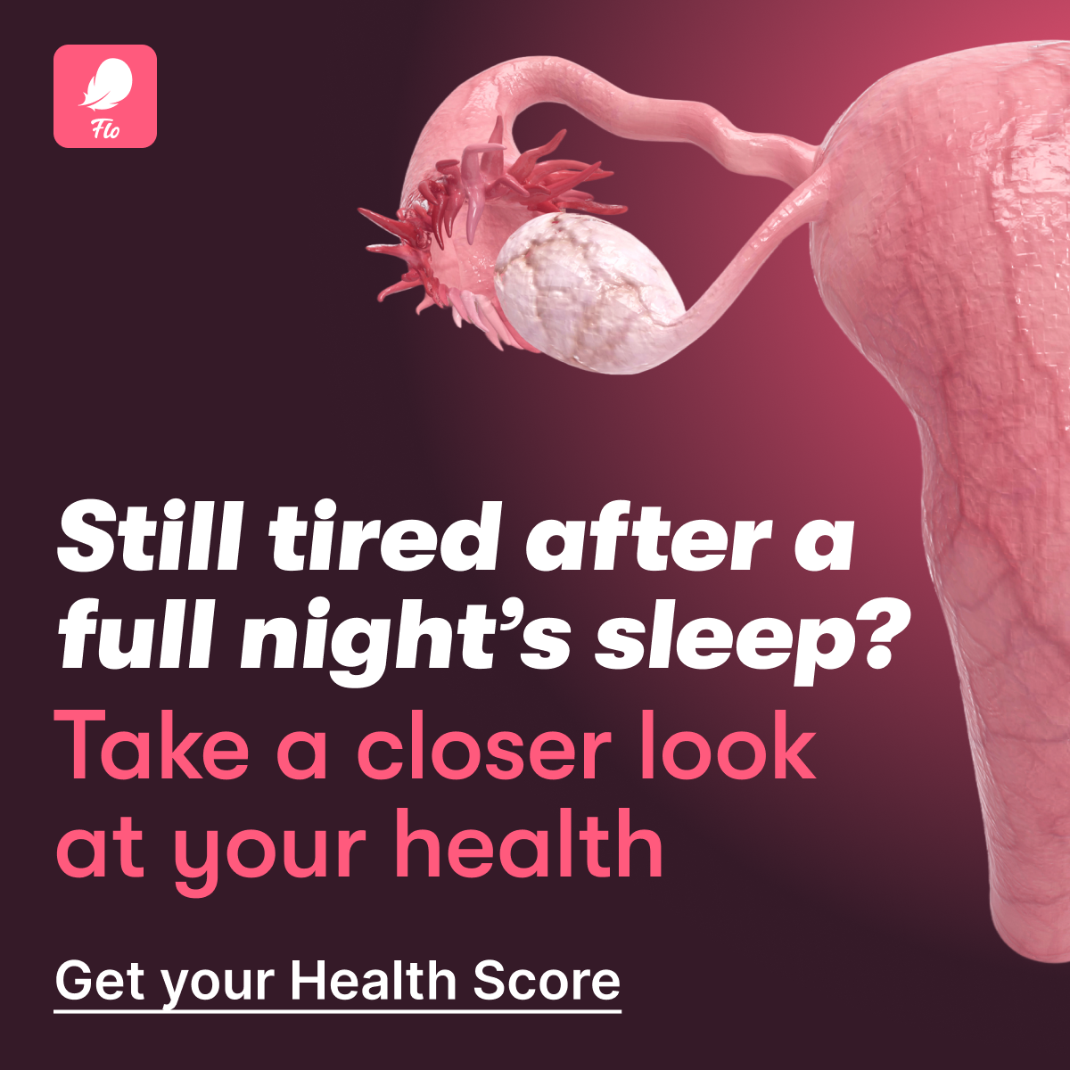 Flo Period Tracker App Facebook ad