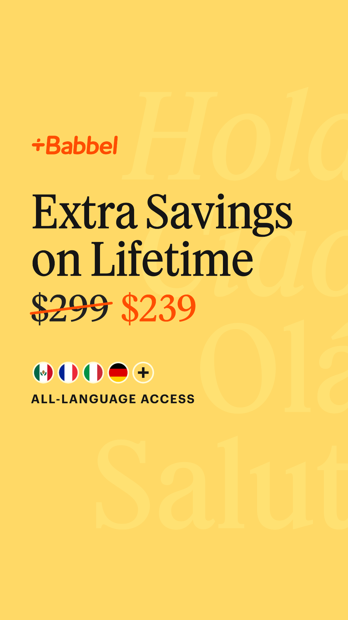 Babbel Facebook ad