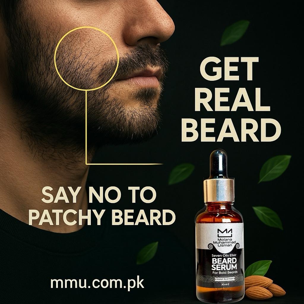 Molana - Muhammad Usman Facebook ad: 7 Oils Extraction Beard Serum