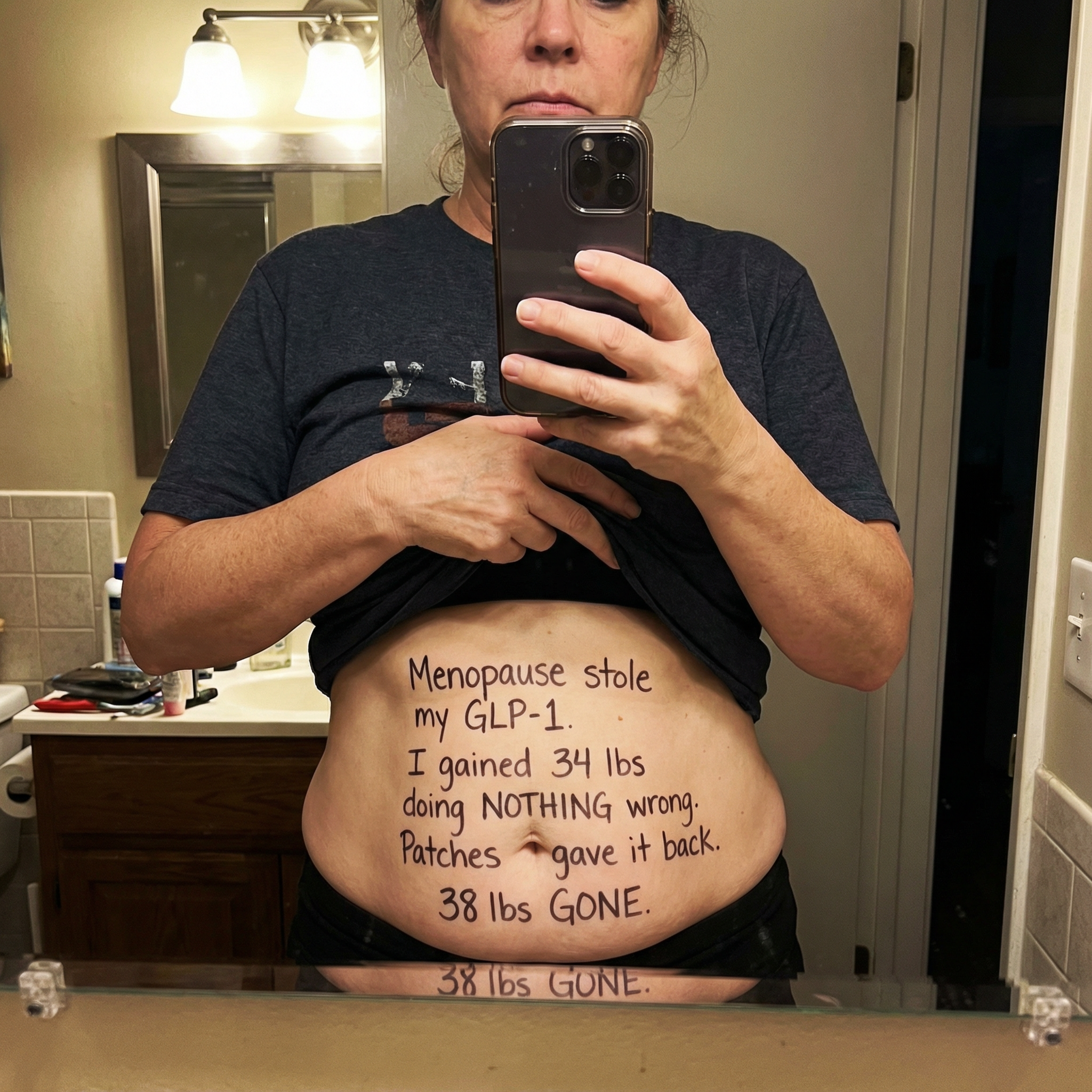 Lipovia USA Facebook ad: Nobody told me that menopause would make me gain weight in…