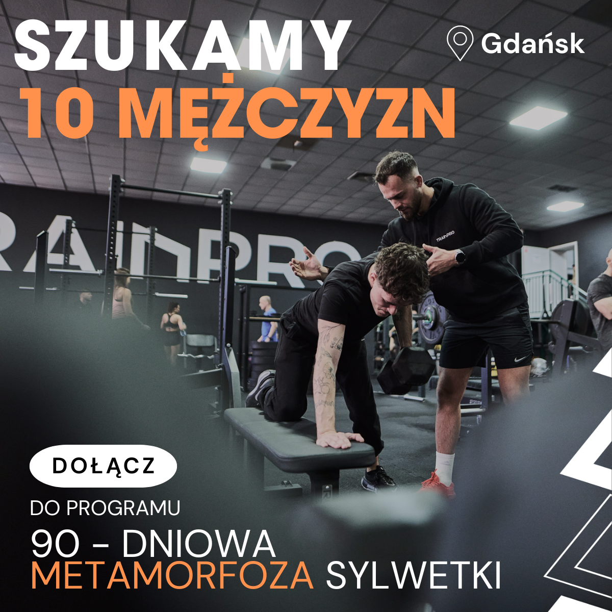 Siłownia Trainpro Gdańsk Facebook ad