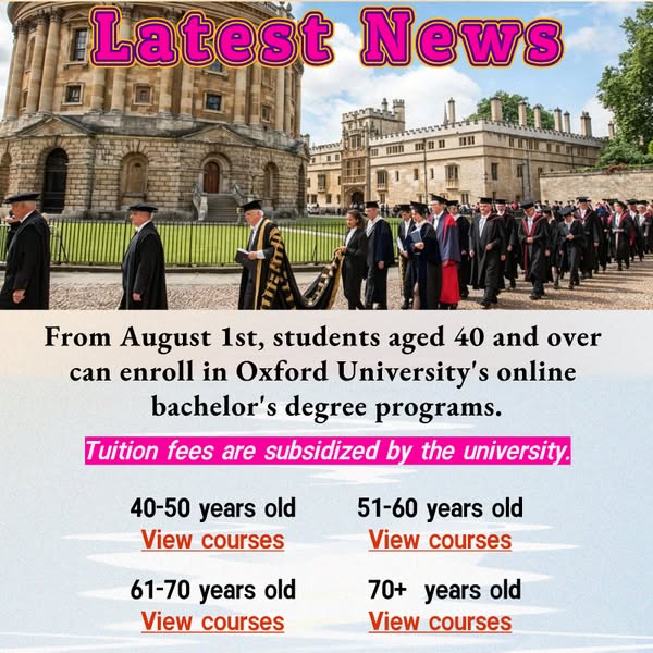 Hollie Mainz Facebook ad: From August 1st, Oxford University is launching an online…