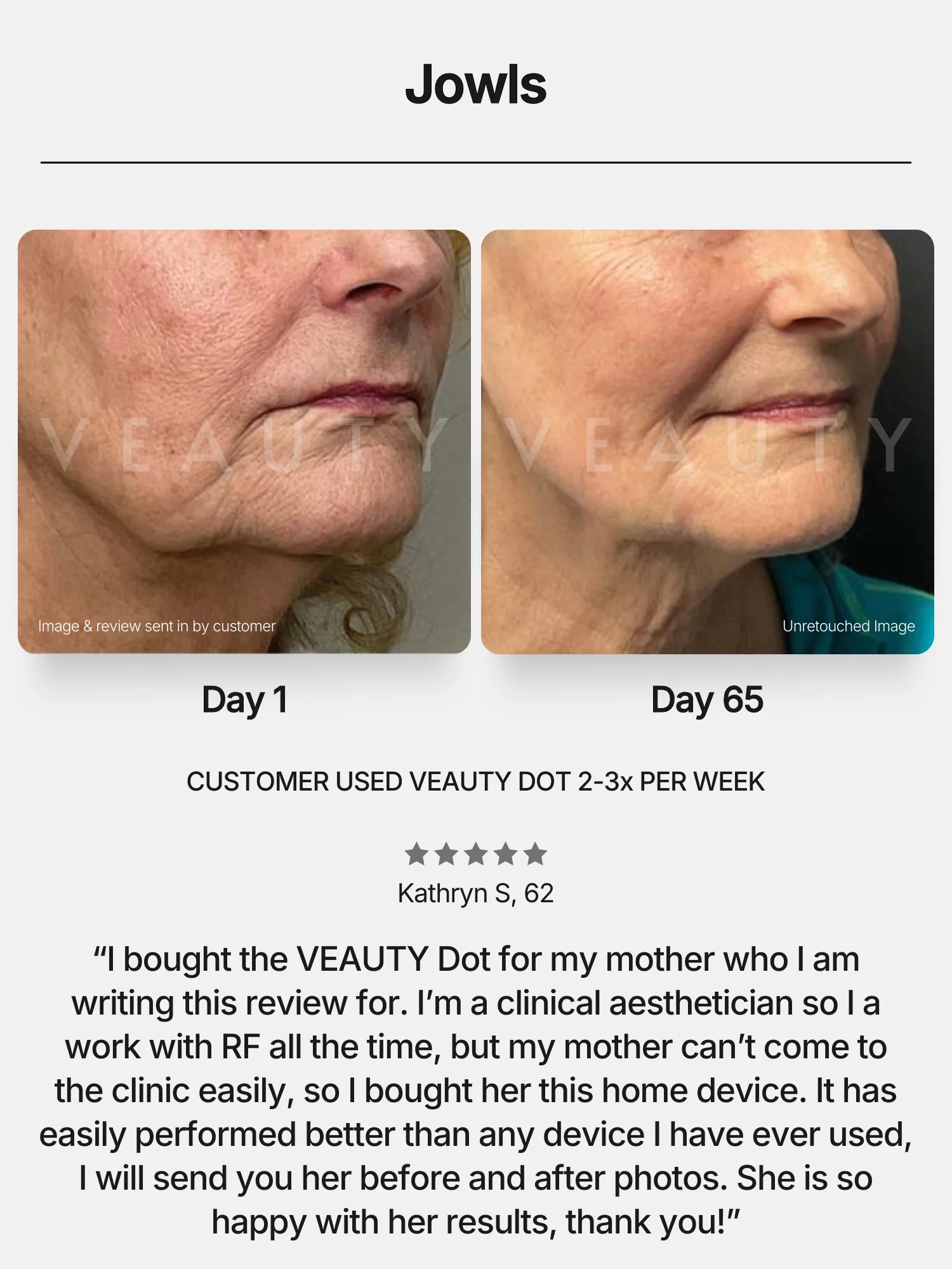 Veauty Facebook ad