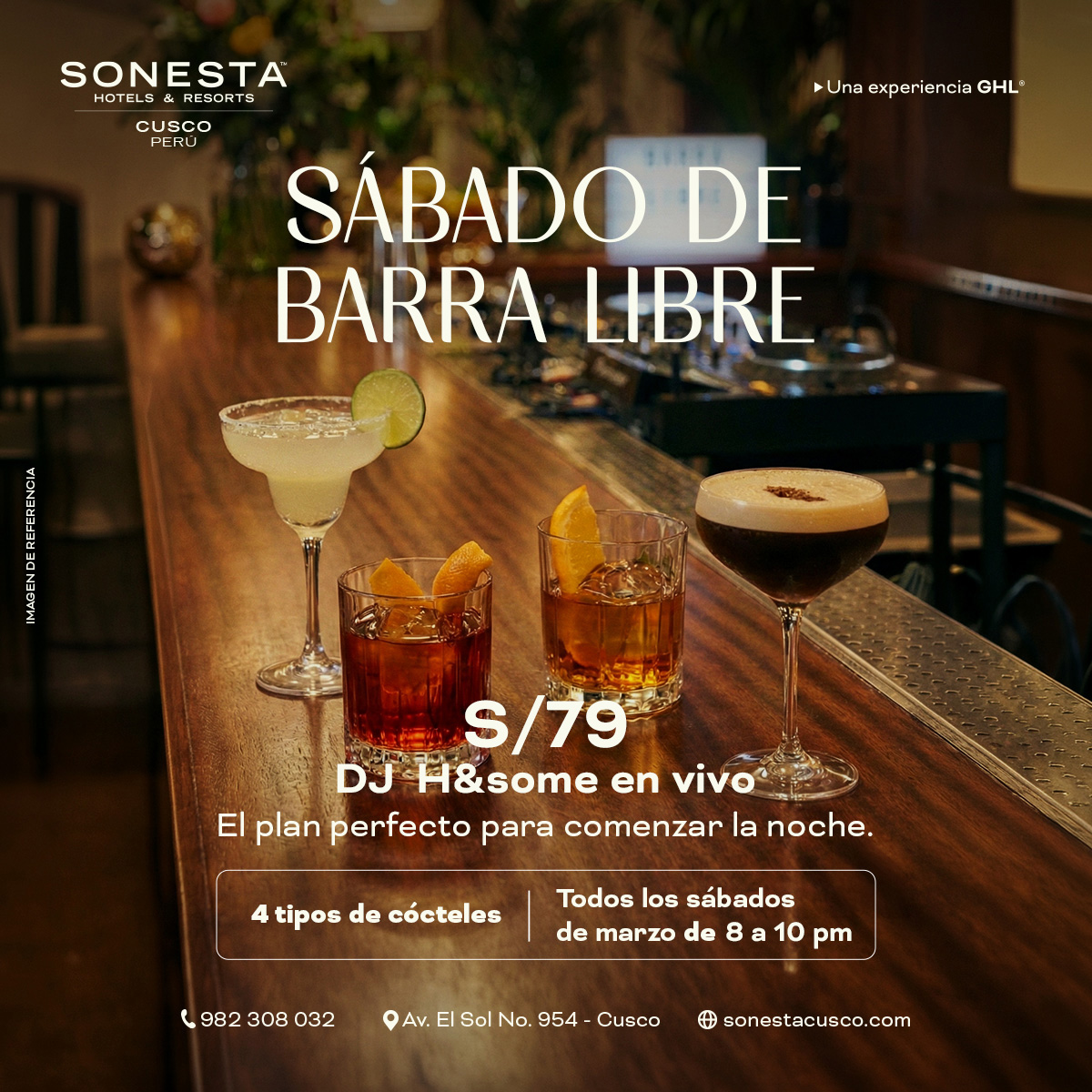 Sonesta Hotel Cusco Facebook ad: Para quienes saben que un buen plan empieza…