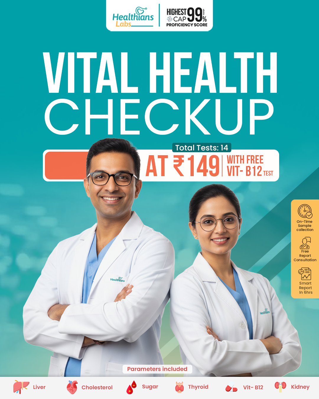 Healthians Facebook ad